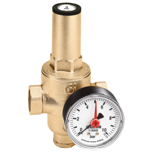 VÁLVULA REDUTORA DE PRESSÃO 5362 1" LATÃO C/ MANÓMETRO CALEFFI