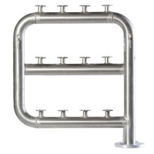 BATERIA CONTADOR P/9 (3FILAS) 2.1/2" INOX