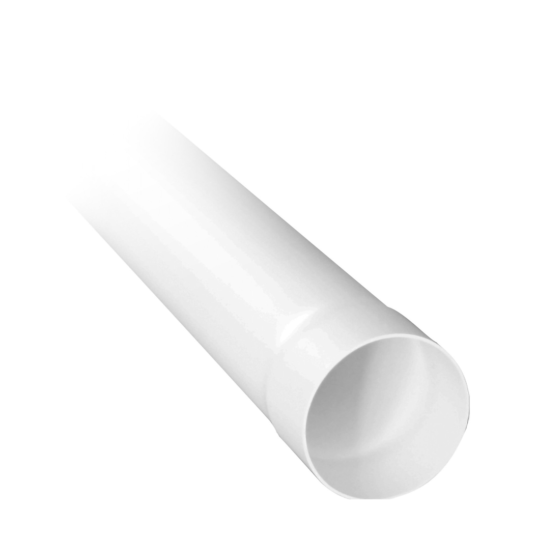 TUBO DESCARGA P/ CALEIRA D25 DIAM 110 BRANCO (3Mts)