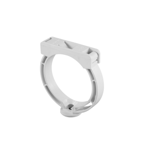 ABRAÇADEIRA PLÁSTICO DIAM 110 P/CALEIRA D25 BRANCA