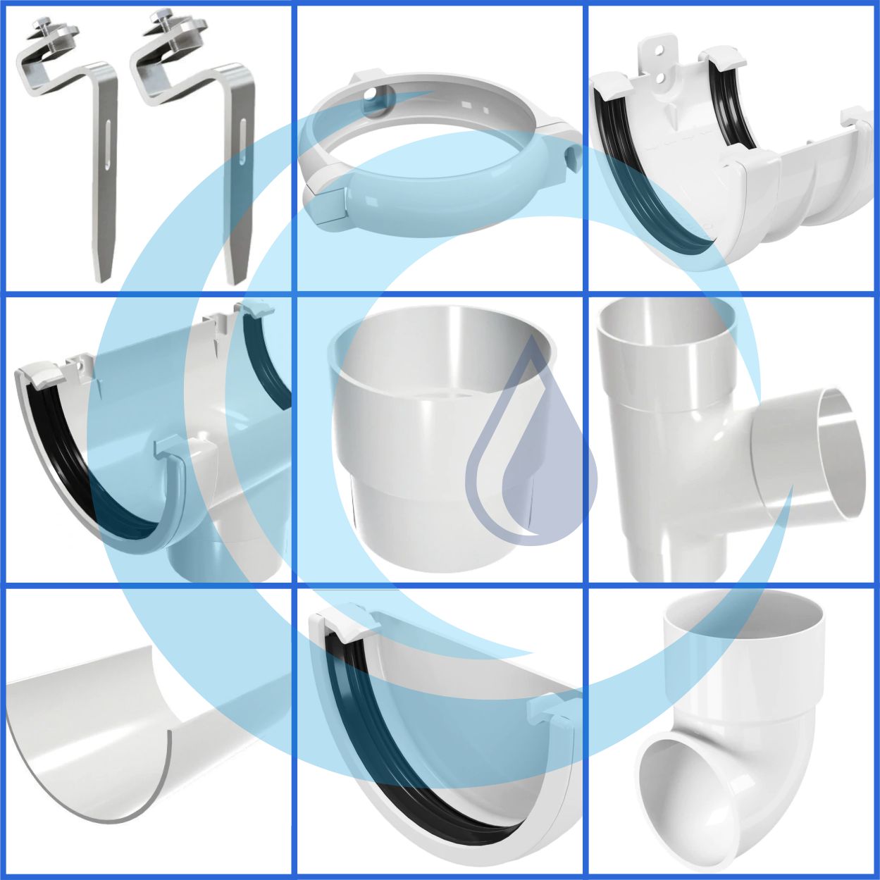 fixação calha técnica h2tubo